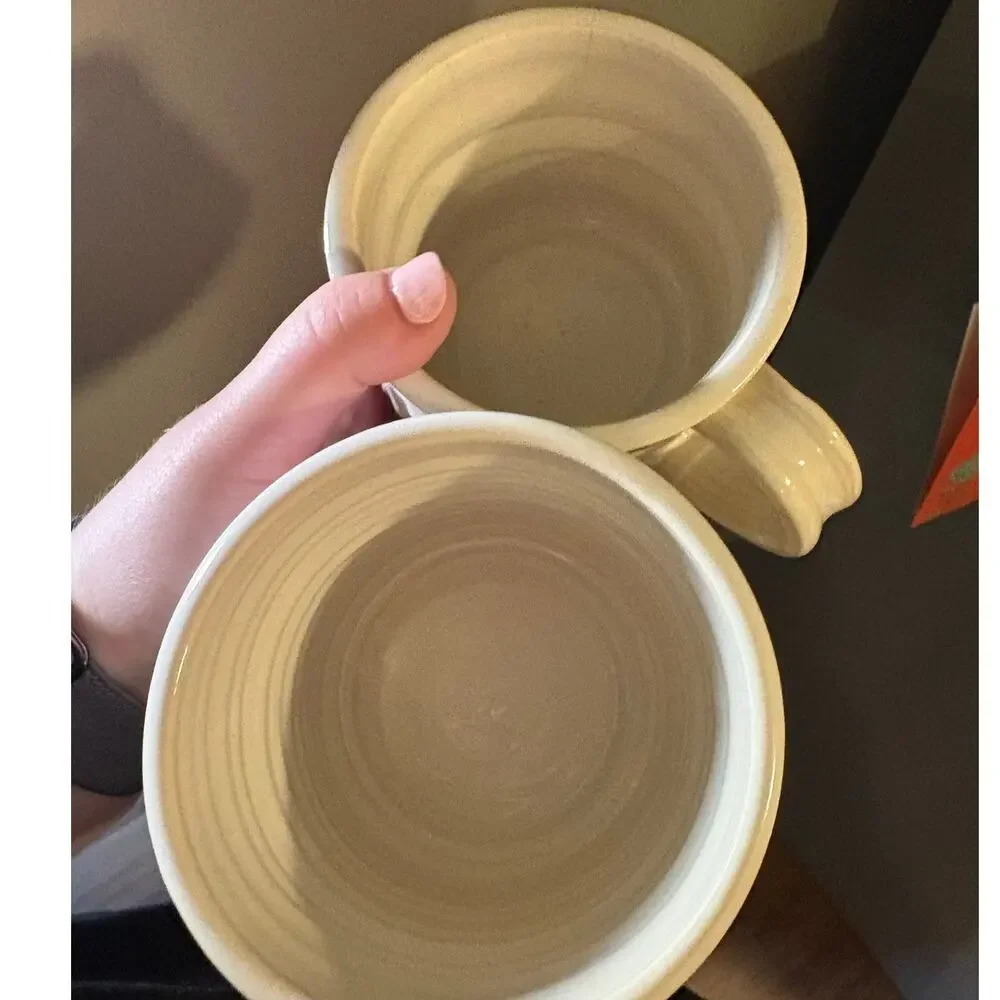MAGNOLIA Coffee Mug Stoneware Hand Made Magnolia Market Waco SET OF TWO